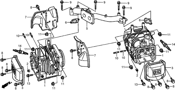 Part Location Diagram of 17151-Z0A-000 Lawn Boy GASKET-MANIFOLD, INTAKE